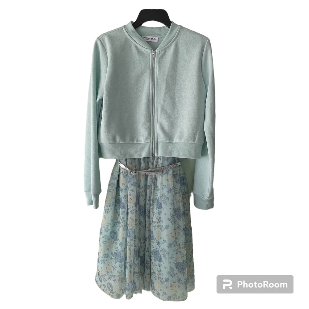 Beautees 2 piece mint green dress XL (14-16)